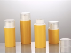 สีที่กำหนดเองหรูหรา 50ml 80ml 100ml 120ml ขวดปั๊มสุญญากาศ PP สำหรับมืออาชีพ